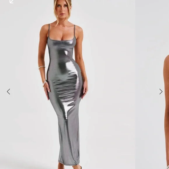 babyboo | Dresses | Kyranni Maxi Dress Gunmetal | Poshmark
